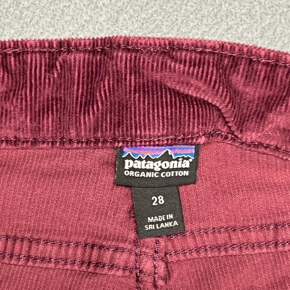 Patagonia Corduroy Pants Womens 28 x32 Burgundy Organic Cotton New No Tags - Picture 4 of 9